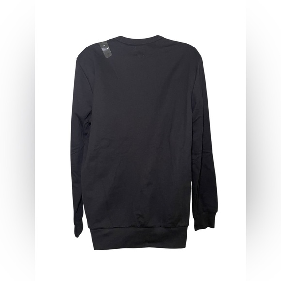 Gap New Mens Black Crew Neck Logo Sweatshirt Size Medium - Picture 6 of 7